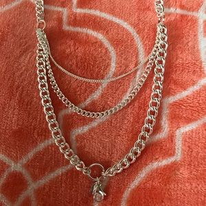Origami Owl Silver Triple Chain 30”